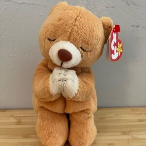 Ty Ty Beanie Baby HOPE the Praying Bear 1998 Retired